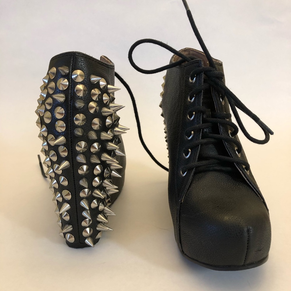 Jeffrey Campbell X OU Spiked 99 Tie Wedge